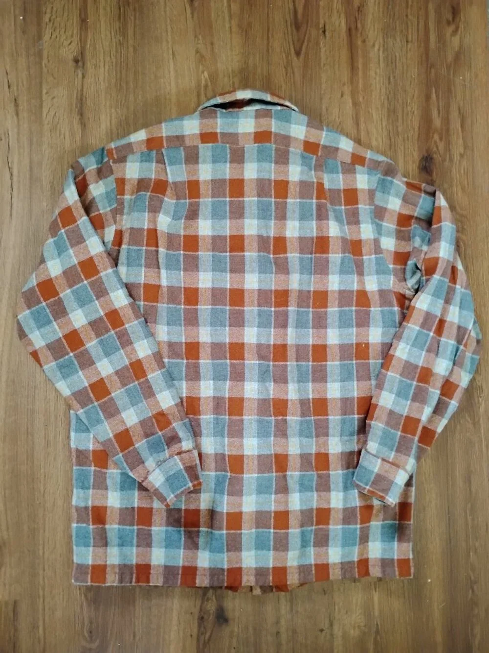 Vintage Pendleton Flannel Wool Button-Down Shirt
